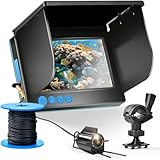 Deeper Fishfinder, Unterwasserkamera Angeln, Weitwinkel-Infrarot-Nachtsicht, Host IP65 wasserdicht, mit 5-Zoll-IPS-Display für Eis, Fluss und Boot.