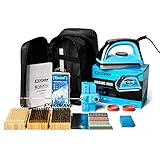 XCMAN Complete Ski Snowboard Tuning Waxing Combo Kit with Waxing Iron,Ski Wax,Side Base Edge Tuner,Ptex Base Repair,Gummy Stone,Diamond Stones for Ski Snowboard EdgeTuning