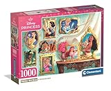 Clementoni Puzzle - Disney Princess 500 Stücke, Compact Box - Puzzle für Erwachsene 14-99 Jahre, Geschenk für Mann und Frau, Made in Italy, 37046