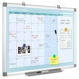 MAKELLO Magnetisches Whiteboard Monatsplaner, Planungstafel, Trocken Abwischbar, To Do Liste, für Zuhause, Schlafzimmer, Büro, Klassenzimmer, 60 x 45 cm