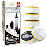 City Sneaker Eraser | Premium Sneaker-Spezifischer Reiniger | Überlegener Bruchfestigkeit | 3-Schicht-Technologie | Mikroporen für effektive Fleckenentfernung | Für optimale Sneakerpflege | 6er Pack