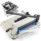 CGOLDENWALL Papierschneider, Industrie-Guillotine, 0,02 mm Schnittgenauigkeit, 400 Blatt - 4 cm Maximale Schnittdicke, Geeignet für Büro, Produktion, für Leder und Stoff