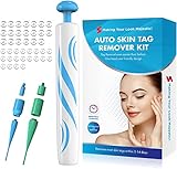 Skin Tag Remover,Painless Pen, Kit Tools with 40 Micro and Regular Bands,Easy Skin Tag Device to Remove(2mm-8mm) Skin Tags (2in1 Kit)