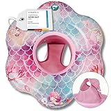 EDWEKIN® Premium Baby Schwimmring Meerjungfrau – Schwimmsitz für Babys & Kleinkinder, Badering für Babyschwimmen, Floatring, aufblasbarer Kinder-Schwimmreifen, Baby Float ab 6 Monate bis 3 Jahre