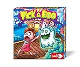 noris 606061903 Pick-a-Boo – Das aufregende Reaktionsspiel für Kinder ab 5 Jahren, erschreckend spaßig für 2 – 4 Spieler, Spiele für Kinder