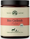 Trust Nature | Bio Gelenkpulver für Hunde | Bio Teufelskralle, Bio Hefe, Bio Ingwer, Bio Kurkuma, Bio Acerola, Bio Brennnessel, Bio Ackerschachtelhalm, Bio Eierschalen | Made in Germany