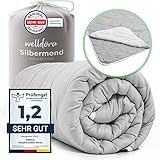 Welldora OPTICLIMA 4 Jahreszeiten Bettdecken 135x200 mit Druckknöpfen 2er Set | Allergiker Bettdecke fachärztlich getestet & Oeko-Tex | Zweiteilige Winterdecke & Sommerdecke | Premium Duvet 135x200cm