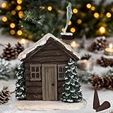 Räucherhaus Weihnachten,Weihnachtshäuser Räucherhäuschen,Räuchermännchen Weihnachten,Räucherkerzen Halter Räucherhäuschen WeihnachtenS,Räucherhaus Mit Räucherkerzen,Räucherkerzen Haus (#A)