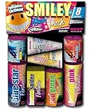 Weco Smiley Maxi Pack 8-teiliges Fontänen-Sortiment Jugendfeuerwerk der neuen Generation, Kinder ab 12 Jahren