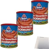 Metten Dicke Sauerländer Bockwurst 5x80g 3er Pack (3x400g Dose) + usy Block