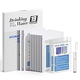 Wassertester Trinkwasser - 102x 19 Indikatoren Wasserteststreifen für Trinkwasser Schnelltest - Einfache Überprüfung der Wasserqualität - Wasserteststreifen mit Härte, Blei, Eisen, Kupfer