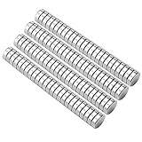 HHOOMY Neodym Magnete - 100 Stücke Mini Magnete Rund 5 x 1mm mit Aufbewahrungs Box, N52 NdFeB Magnete Rare Earth Permanentmagnet für DIY Craft Office Pinnwand, Whiteboard, Kühlschrank, Magnettafel