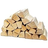 Flameup Brennholz Buche, Kaminholz mit Rinde, Buchenholz, Feuerholz für Ofen, Kamin, Kaminofen, Feuerschale, Grill, Holzscheite 25 cm, getrocknet, Menge:25 kg