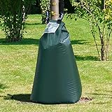 treebag Baumbewässerungssack 1 x 75l in Grün I Großer Bewässerungssack für Bäume aus PVC I Gießsack zur kontinuierlichen & gezielten Bewässerung von Bäumen I UV-Stabiler Baumsack