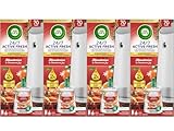 Air Wick Active Fresh Wasserbasiertes Automatisches Duftspray Starter Set Mandarine & Cinnamon Joy 4x(4x1)