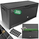 KESSER® Auflagenbox Kissenbox 310 Liter mit Rollen...