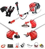 BU-KO 52cc Benzin Strimmer Garden Tool inklusive: String Trimmer, Freischneider mit 3T Blade, Stahldraht Strummer Wildkrautbürste Schneidemesser. Tolles Outdoor-Elektrowerkzeug 1 Jahre Garantie