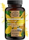 Johanniskraut Kapseln -180 Stück je 5000mg- WICHTIG: 10:1 Extrakt (=5000mg reines Johanniskraut je Kapsel) MIT Hypericin und Hyperforin I Zertifiziert Laborgeprüft und Vegan I aus DE I SCHEUNENGUT®