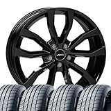 4 Kompletträder Sommerräder Sommerkompletträder Uteca 8x18 ET 38 5x112 Schwarz mit 225/45 R18 95Y NEX N Fera Sport XL