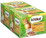 Kitekat Katzenfutter Nassfutter Markt-Mix in Gelee –...