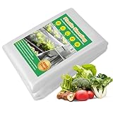 2x10M Gewächshausfolie Schwerlast – 150µm Starke Gartenfolie Transparent – UV-beständige Folie für Gewächshaus, Wetterfest & Wasserdicht, Abdeckfolie für Pflanzen & Gartenbau