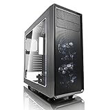 Fractal Design Focus G Grey Window, PC Gehäuse (Midi Tower mit seitlichem Fenster) Case Modding für (High End) Gaming PC, grau