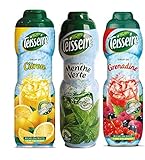 SIRUP SET GRÜNE MINZE ZITRONE GRENADINE 3 X0,6 L