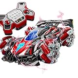 JOCUND PLANET Ferngesteuertes Auto, RC Stunt Car für Kinder, 2.4GHz 4WD Gesture Sensing Remote Control Car mit Musik & Licht, Kinder Spielzeug ab 6 7 8 9 10 11 12 Jahre Junge Mädchen (Rot)