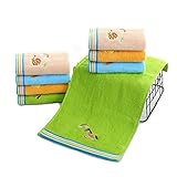 Loialpupy 4er Pack Gästetücher Set. Fitness,Heim, Strand, Pool, Salon, Bad, wohnheim, Hochzeit, Hotel, Spa Waschlappen. Für Kinder Baby Cartoon Handtücher 25 * 50cm (B)