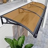 Balkon überdachung,balkon regenschutz,überdachung terrasse,überdachung balkon,Sonnenschutz markis,standmarkise,balkon sonnenschutz,balkon sichtschutz wetterfest,markise balkon,markisen(Brown,150x120cm