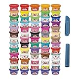 Play-Doh 65 Jahre Vielfalt Pack für Kinder ab 3 Jahren, 28g-Dosen, inklusive Saphir-, Glitzer-, Konfetti-, Metallic- und Color Burst-Knete, OneSize, F1528