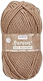Glorex 5 1001 12 - Premium Wolle aus 100 % Acryl, leicht zu verarbeiten, vielseitig einsetzbar, wärmend, weich, nicht kratzend, 50 g, ca. 140 m, braun