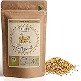 SPINTZ® 500g Bio Senfkörner - ganzer Senf - ungemahlene Senfkörner Senfsaat - 100% natürlich und aus biologischem Anbau - Ideal zum Kochen | plastikfrei & nachhaltig verpackt