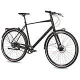 Airtracks Herren Trekking Fahrrad 28 Zoll Citybike UR.2880 Urbanbike Gates Carbon Drive Belt Shimano Nexus 8 - Rahmenhöhen 53cm, 58cm - Modell 2025 (53cm (Körpergröße 170-185cm))