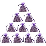 10 Stück Lavendelsäckchen - Lavendel Duftsäckchen, 100g Lavendelblüten Getrocknet Lavendel Gegen Motten, Lavendel Säckchen Lavendel Getrocknet Duft Mottenschutz für Kleiderschrank/Kleidung/Schubladen