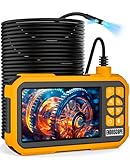 Maylatte Endoskopkamera mit Licht 50m, 4.5-Zoll-IPS-Bildschirm Dual Lens Rohrkamera, 1080P 7.9mm Inspektionskamera, IP67 wasserdichte Industrie Endoskop Kanalkamera mit 8+1 LED-Leuchten