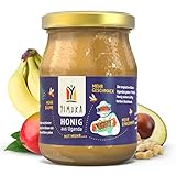 YIMUKA Premium Bio Honig aus Uganda - Natur Honig ohne Zucker - 350g - Nachhaltiger Imker Honig - Waldhonig aus tropischen Blüten - Cremiger Blütenhonig und Rohhonig - Kräftig-herber Geschmack