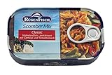 Rügen Fisch Scomber Mix, Makrelenfilets zerkleinert mit Gemüse und Tomatenmark, 120g