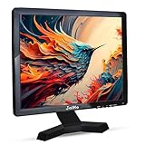 JaiHo 17 Zoll Computer Monitor 1280x1024 4:3 Desktop Monitor, PC Bildschirm mit HDMI/VGA/BNC/USB/AV, LCD Monitor für PC Laptop Home Office, VESA 75x75, Dual-Lautsprecher