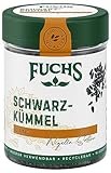 Fuchs Gewürze - Schwarzkümmel ganz - ideal als Topping für Salate, Bowls, Guacamole oder Frischkäsebrot - natürliche Zutaten - 60 g in wiederverwendbarer, recyclebarer Dose