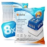 Idelia® 8x Luftentfeuchter Granulat 400g (Sparvorteils 8er Set Luftentfeuchter Nachfüllpack's) I Entfeuchter Nachfüllpack (Schimmel- und Geruchsschutz)