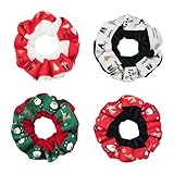 Big Große Weihnachten Haargummi Weihnachten Haargummi Weihnachten Thema Elastisches Haarband Packung Weihnachten Haargummis