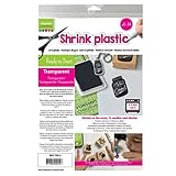 Vaessen Creative Schrumpffolie A4 Transparent 4pcs, 21 x 29.8 x 0.3 cm