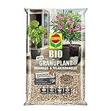 COMPO BIO GRANUPLANT Drainage- und Pflanzgranulat – 100% natürlicher Bimsstein – nachhaltige Alternative zu Blähton – 5 Liter