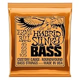 Ernie Ball Hybrid Slinky Nickel Wound E-Bass-Saiten, Stärke...