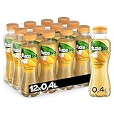 Fuze Tea Grüner Tee Mango Kamille - erfrischende Fusion aus Tee, Saft und Kräutern mit Kombination aus Mango und Kamille - kalorienarmer Tee aus nachhaltigem Anbau - Einweg Flaschen (12 x 400 ml)