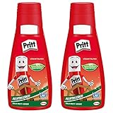 Pritt Alleskleber, schnell trocknender Kleber mit einfacher Anwendung, lösemittelfreier Flüssigkleber,weißer Bastelkleber für viele Bastelmaterialien, Vorteilspack mit 2x 100 g, Transparent, 9H PAKA2X