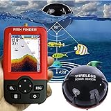 Uticon Fischfinder, intelligenter tragbarer Fischfinder, Tiefenalarm, kabelloser Sonar-Sensor