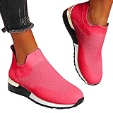 Blingko Bequeme Schuhe Damen Leichtgewichts Fitness Jogging Walkingschuhe Straßenlaufschuhe Mode Wanderschuhe Schlupfschuhe Sportschuhe Freizeit Trainers Schuhe Damen Sneaker