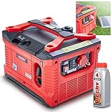 HECHT Inverter - Stromerzeuger Notstromaggregat – 4,5 Liter Benzin Tank – 5 Stunden Laufzeit – leise – Mobile Stromversorgung auch für spannungssensible Geräte wie Laptop, Handy, TV & Co.